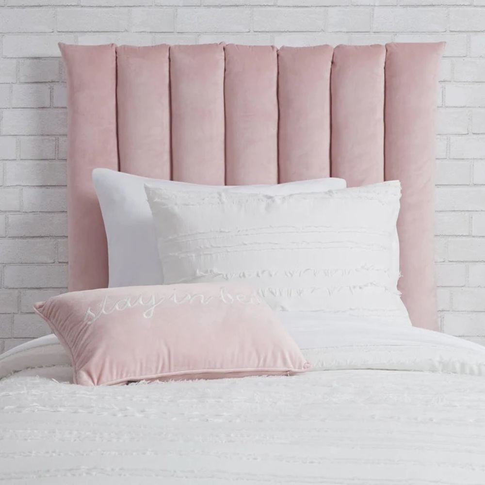 Blush Pink Twin XL Dorm Headboard